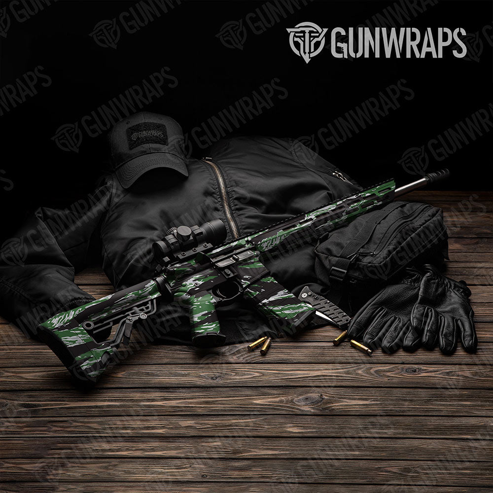Vietnam Tiger Stripe Green Tiger Gun Skin Vinyl Wrap