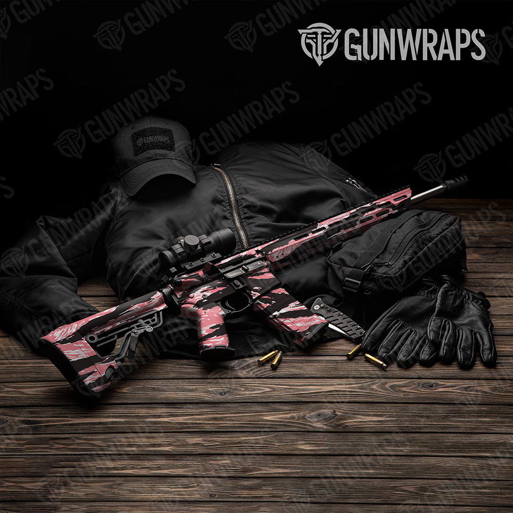 Vietnam Tiger Stripe Pink Gun Skin Vinyl Wrap