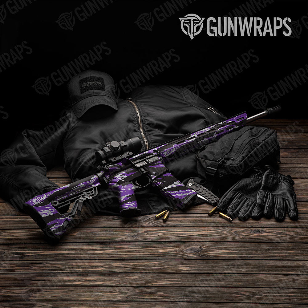 Vietnam Tiger Stripe Purple Tiger Gun Skin Vinyl Wrap