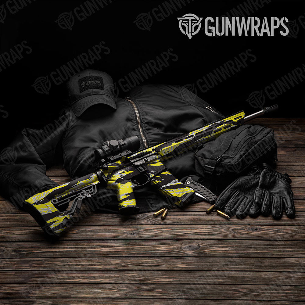 Vietnam Tiger Stripe Yellow Tiger Gun Skin Vinyl Wrap