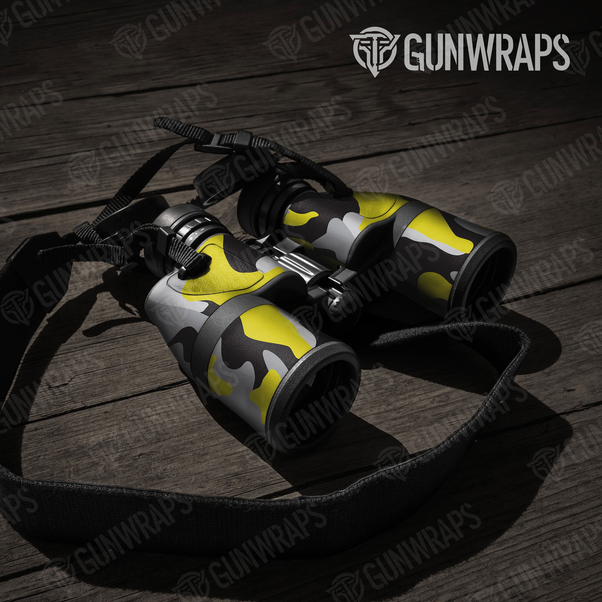 Classic Yellow Tiger Gun Skin Vinyl Wrap