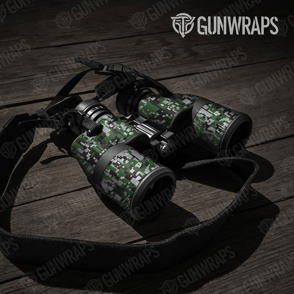 Digital Green Tiger Gun Skin Vinyl Wrap