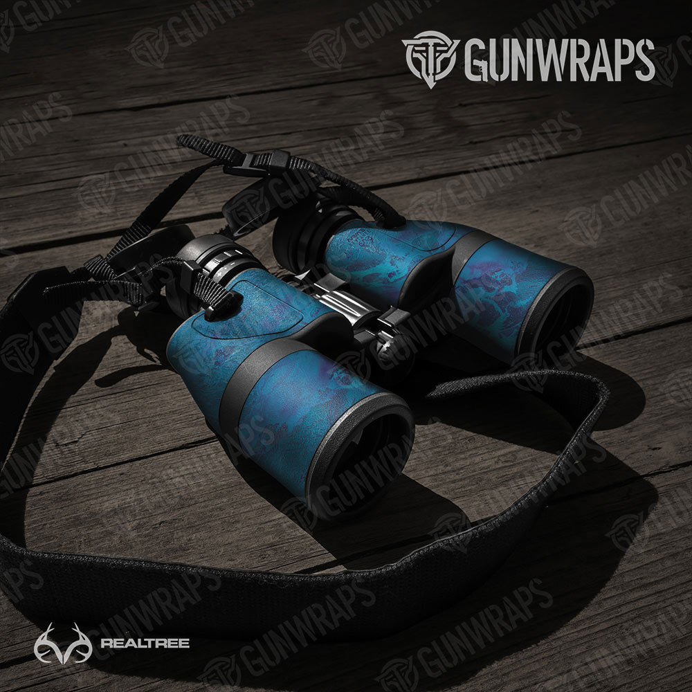 Realtree WAV3 Standard Blue Gun Skin Vinyl Wrap