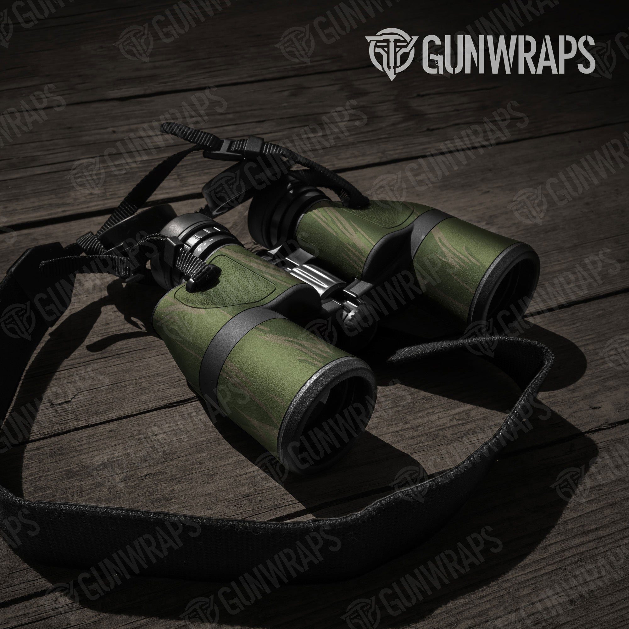 Shredded Army Green Gun Skin Vinyl Wrap