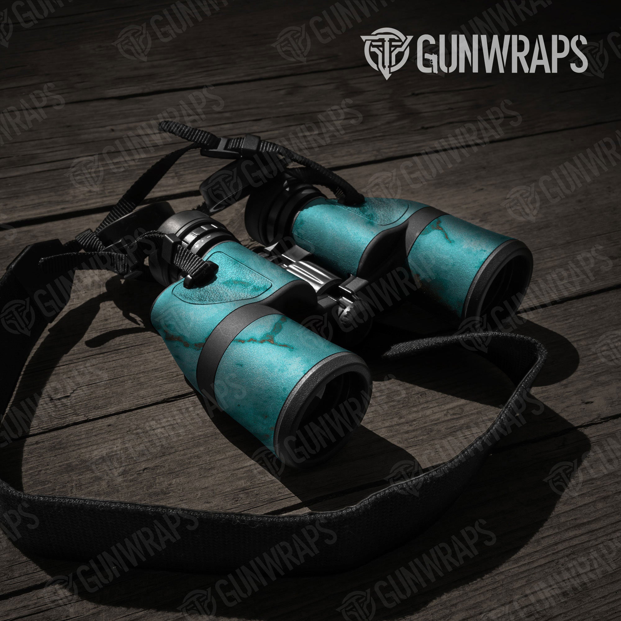 Stone Turquoise Marble Gun Skin Vinyl Wrap