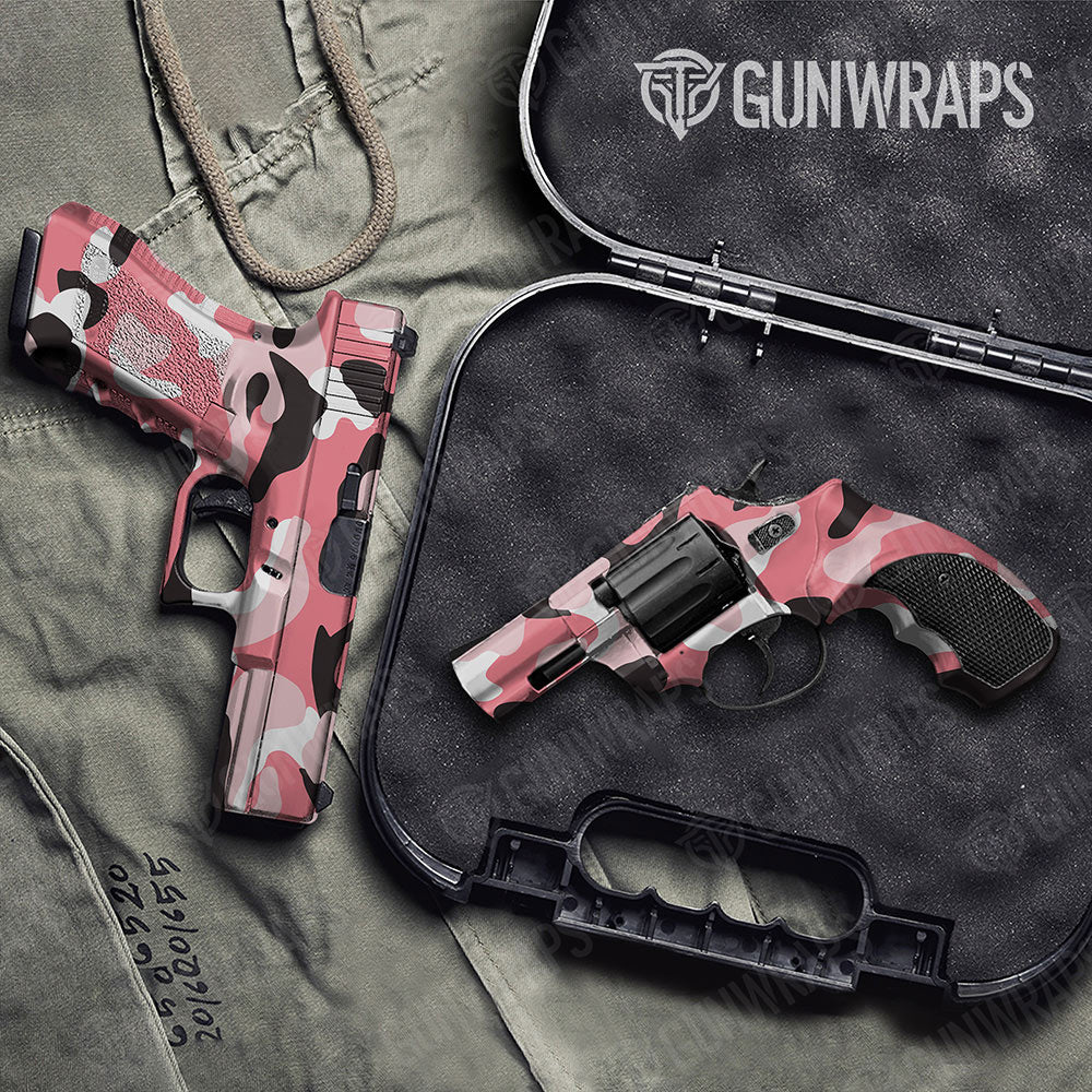 Classic Pink Gun Skin Vinyl Wrap