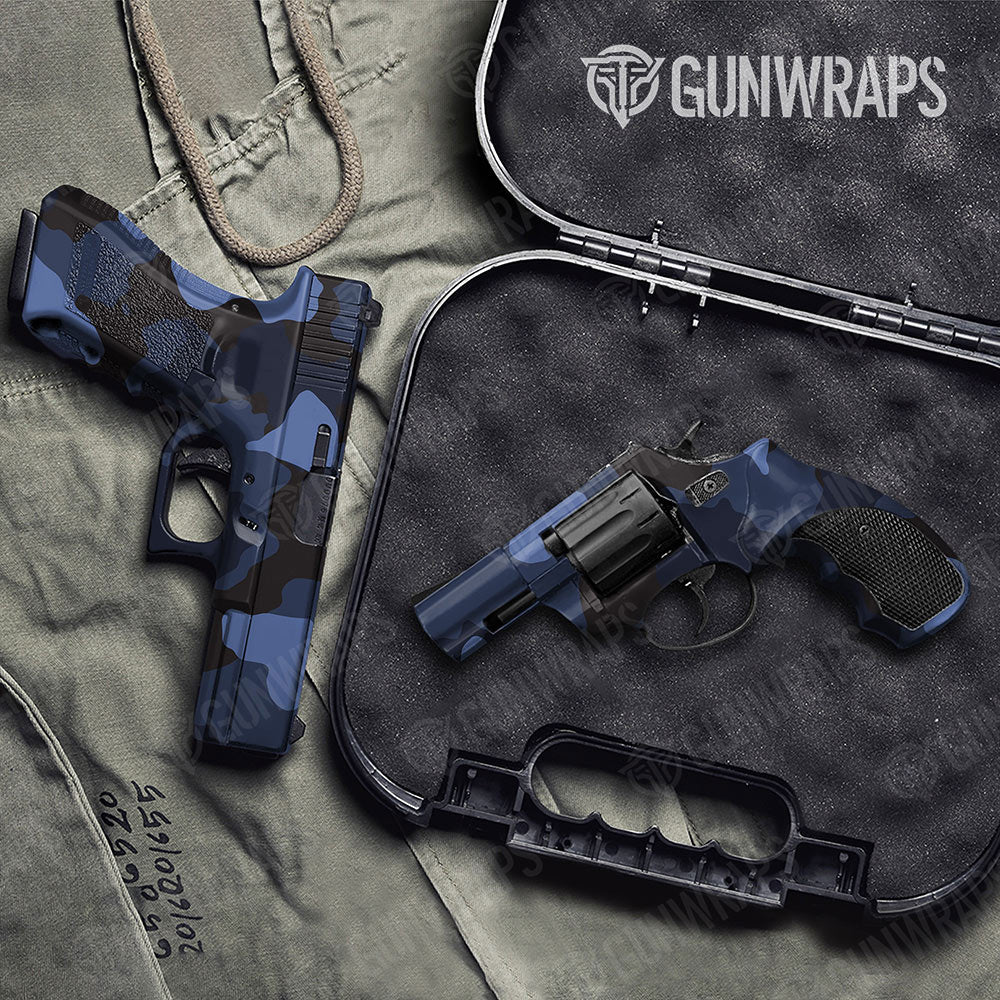 Cumulus Blue Midnight Gun Skin Vinyl Wrap