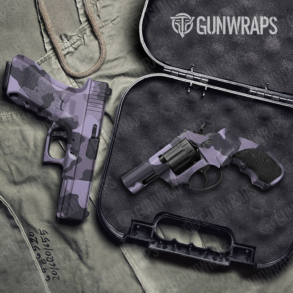 Cumulus Lilac Gun Skin Vinyl Wrap