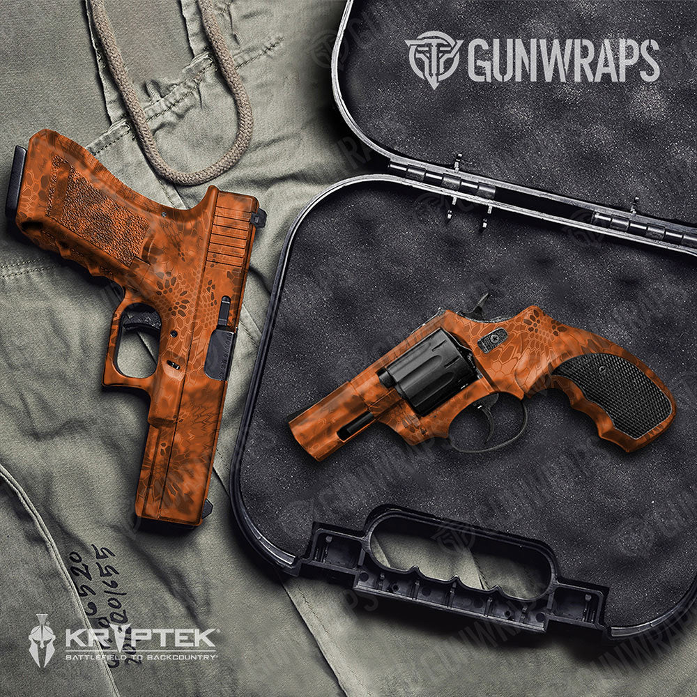 Kryptek Orange Gun Skin Vinyl Wrap