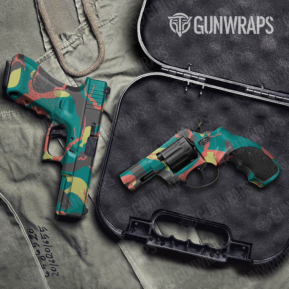 Ragged Fiesta Gun Skin Vinyl Wrap