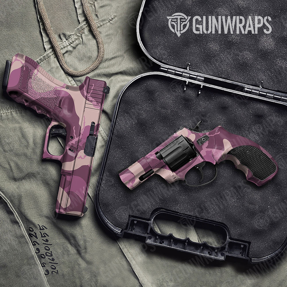 Ragged Floral Gun Skin Vinyl Wrap
