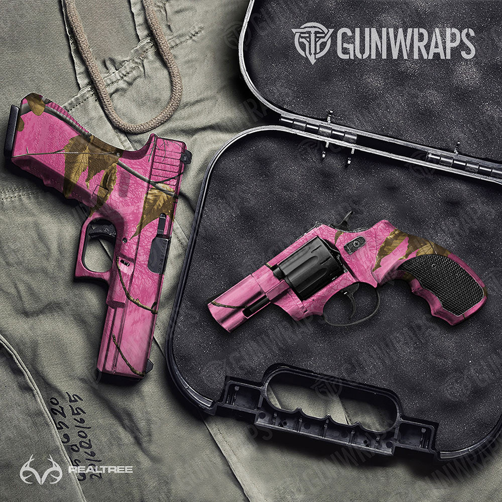 Realtree XTRA Colors Pink Gun Skin Vinyl Wrap