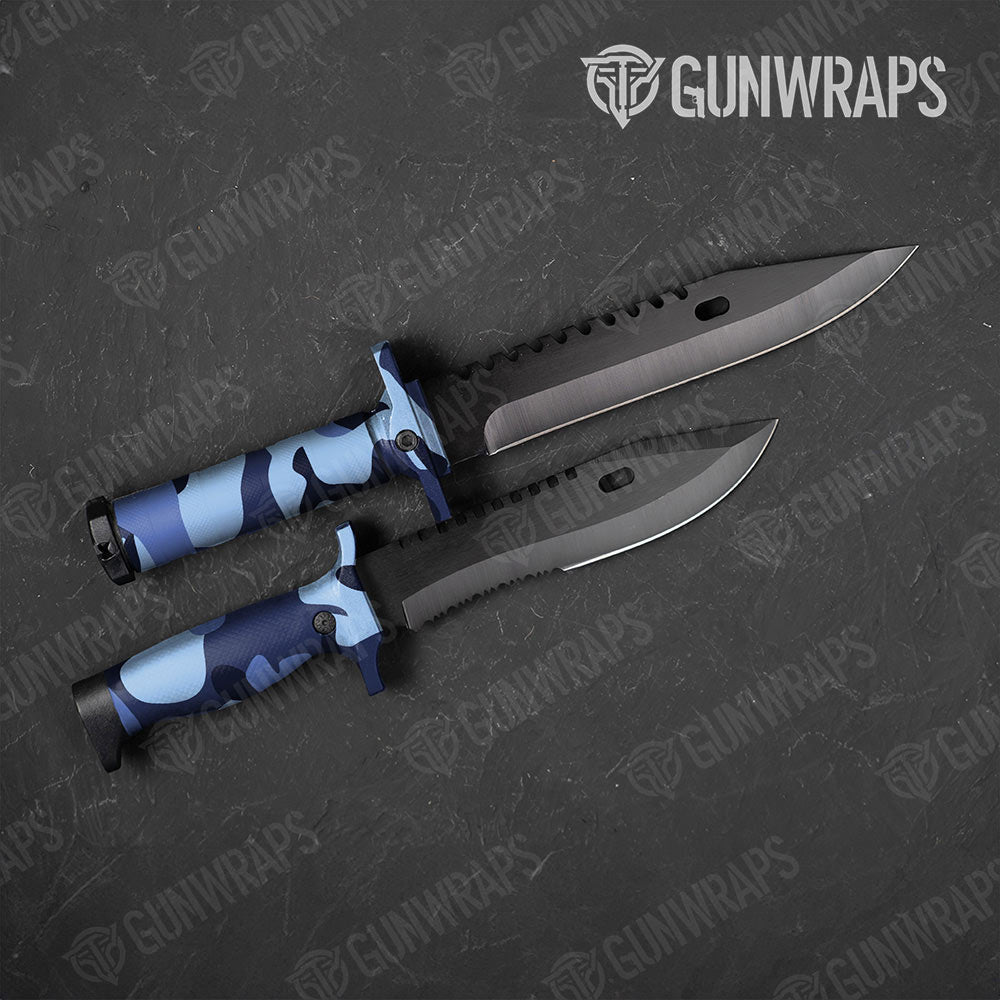Classic Blue Urban Night Gun Skin Vinyl Wrap