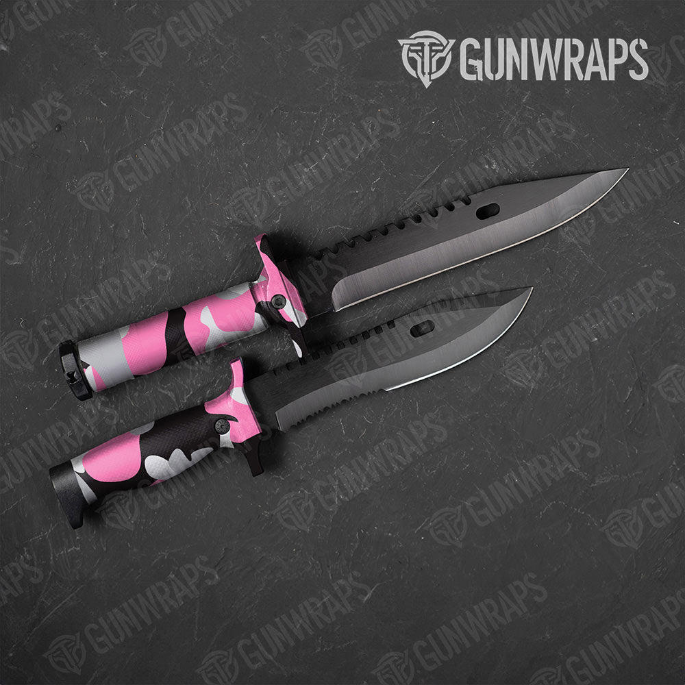 Classic Pink Tiger Gun Skin Vinyl Wrap
