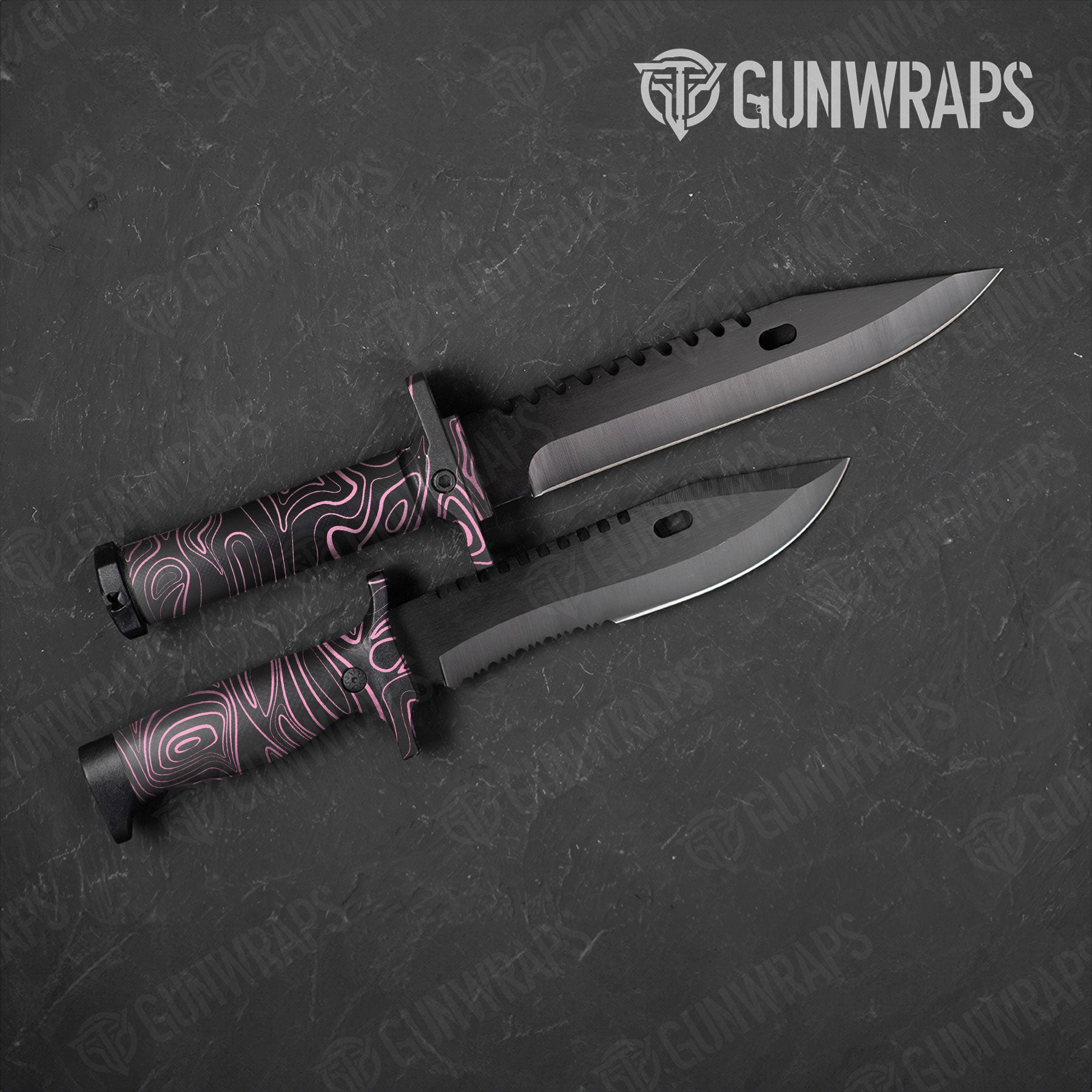Damascus Pink Gun Skin Vinyl Wrap