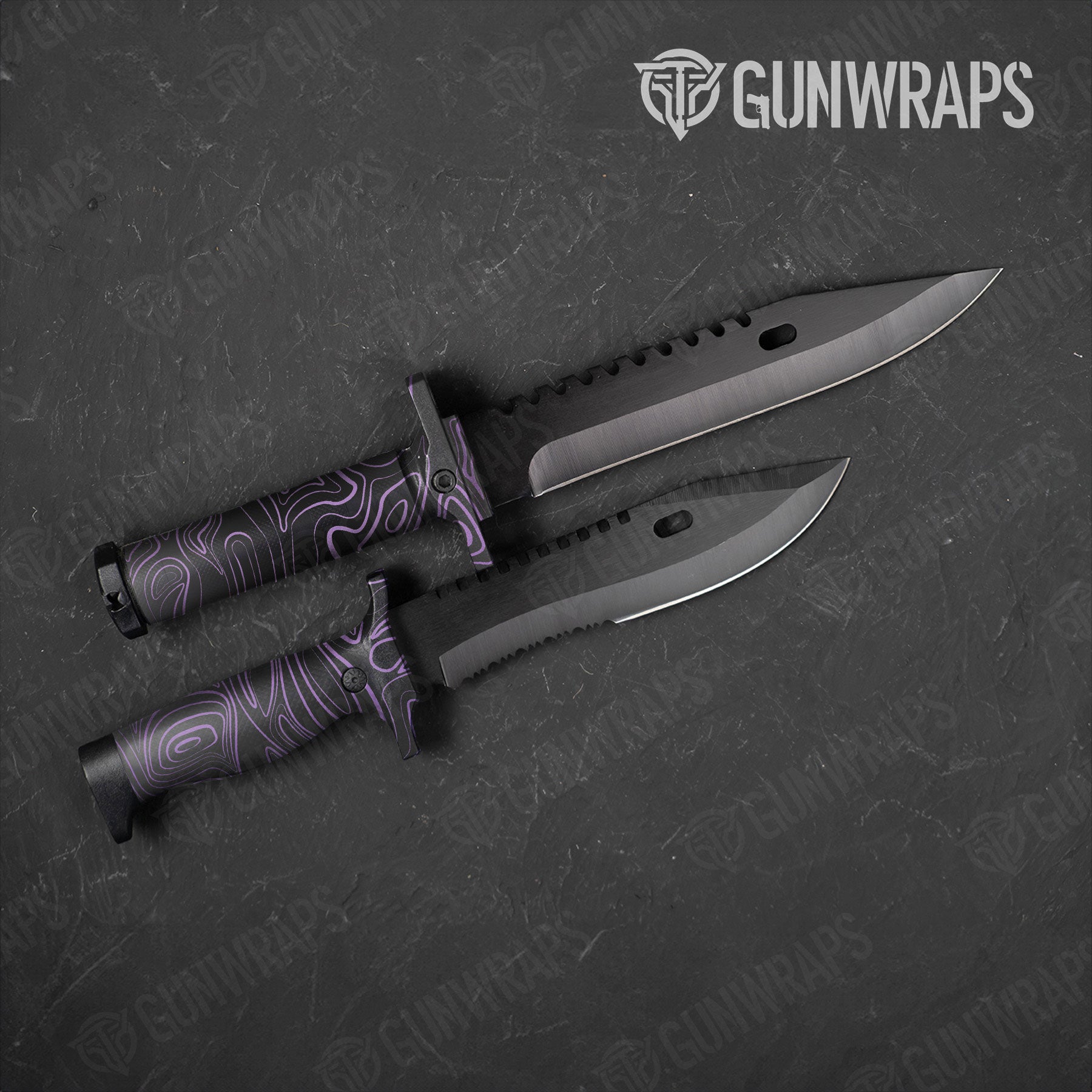 Damascus Purple Gun Skin Vinyl Wrap
