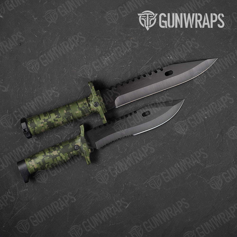 Digital Army Green Gun Skin Vinyl Wrap