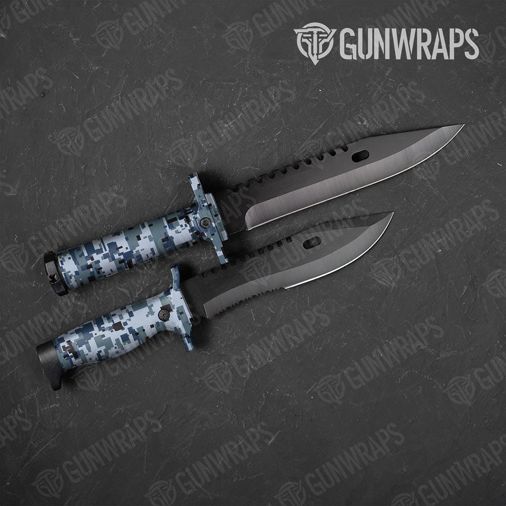 Digital Navy Gun Skin Vinyl Wrap