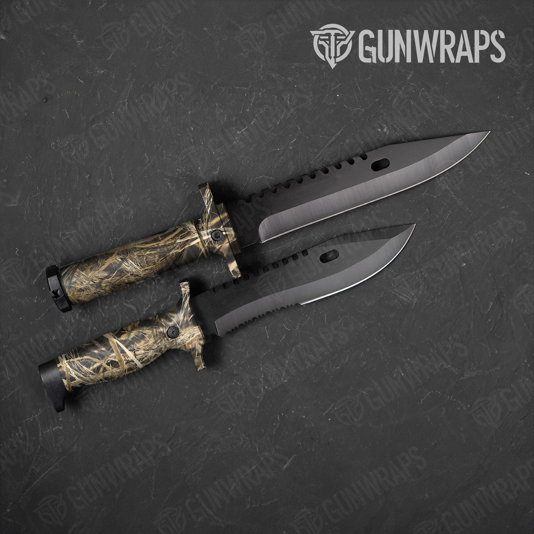 Nature Dry Grassland Gun Skin Vinyl Wrap