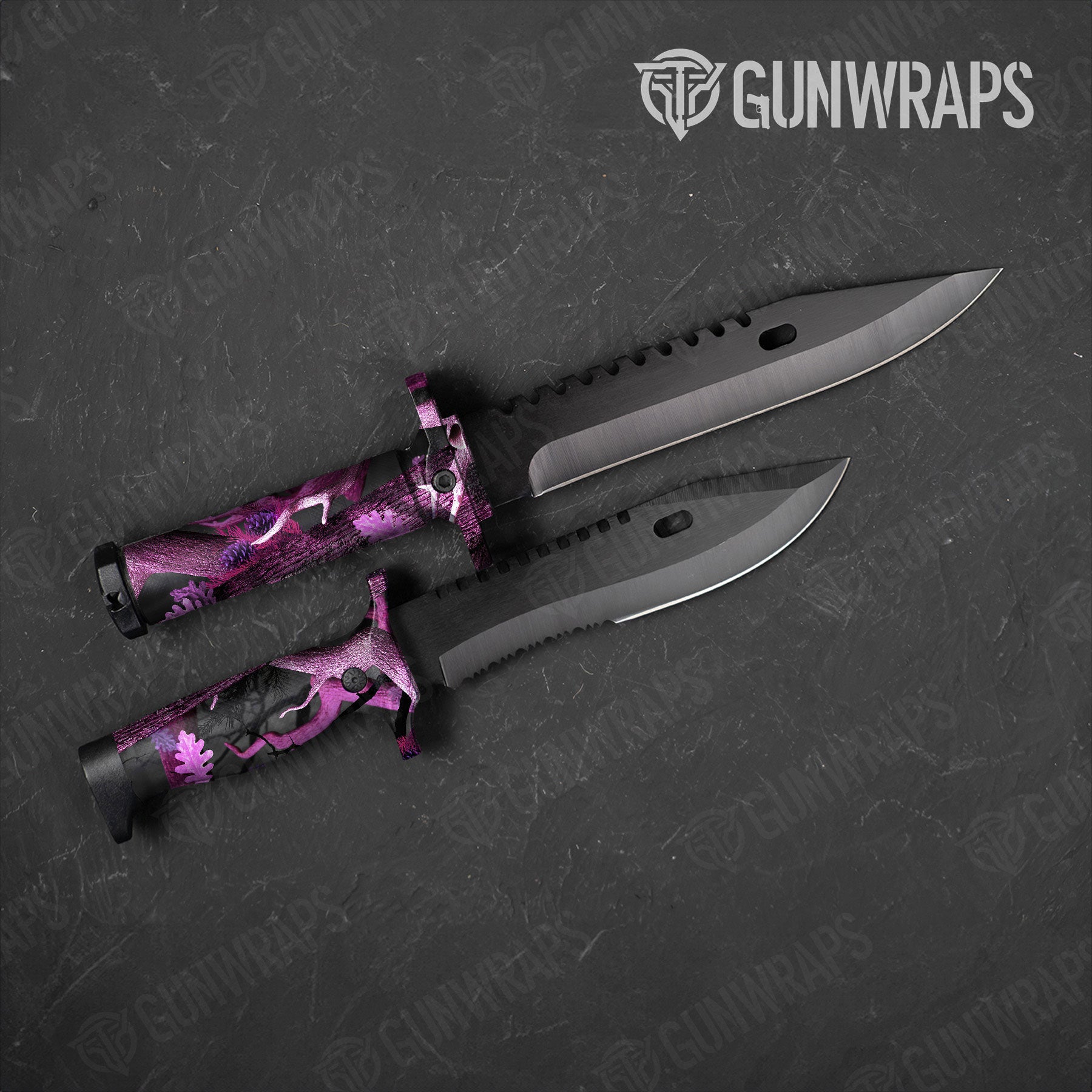 Nature Pink Lifeless Woods Gun Skin Vinyl Wrap