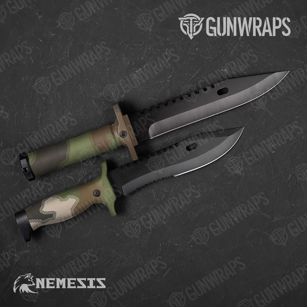 Nemesis Woodlands Wolf Gun Skin Vinyl Wrap