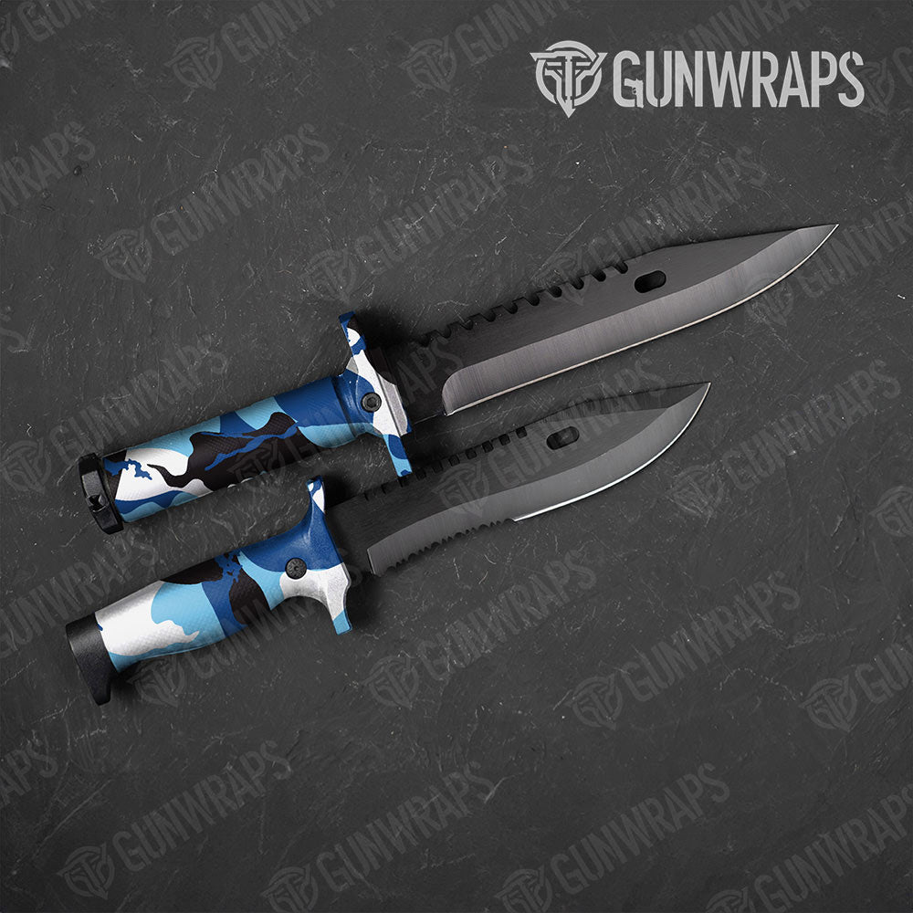 Ragged Baby Blue Gun Skin Vinyl Wrap