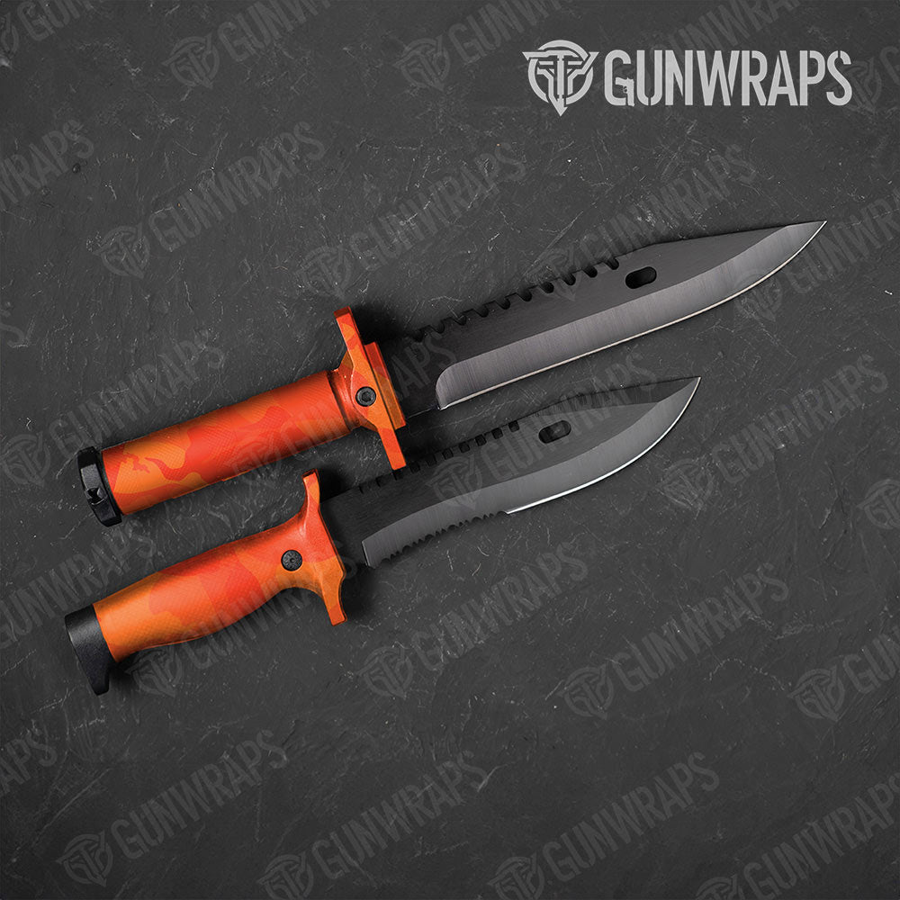 Ragged Elite Orange Gun Skin Vinyl Wrap