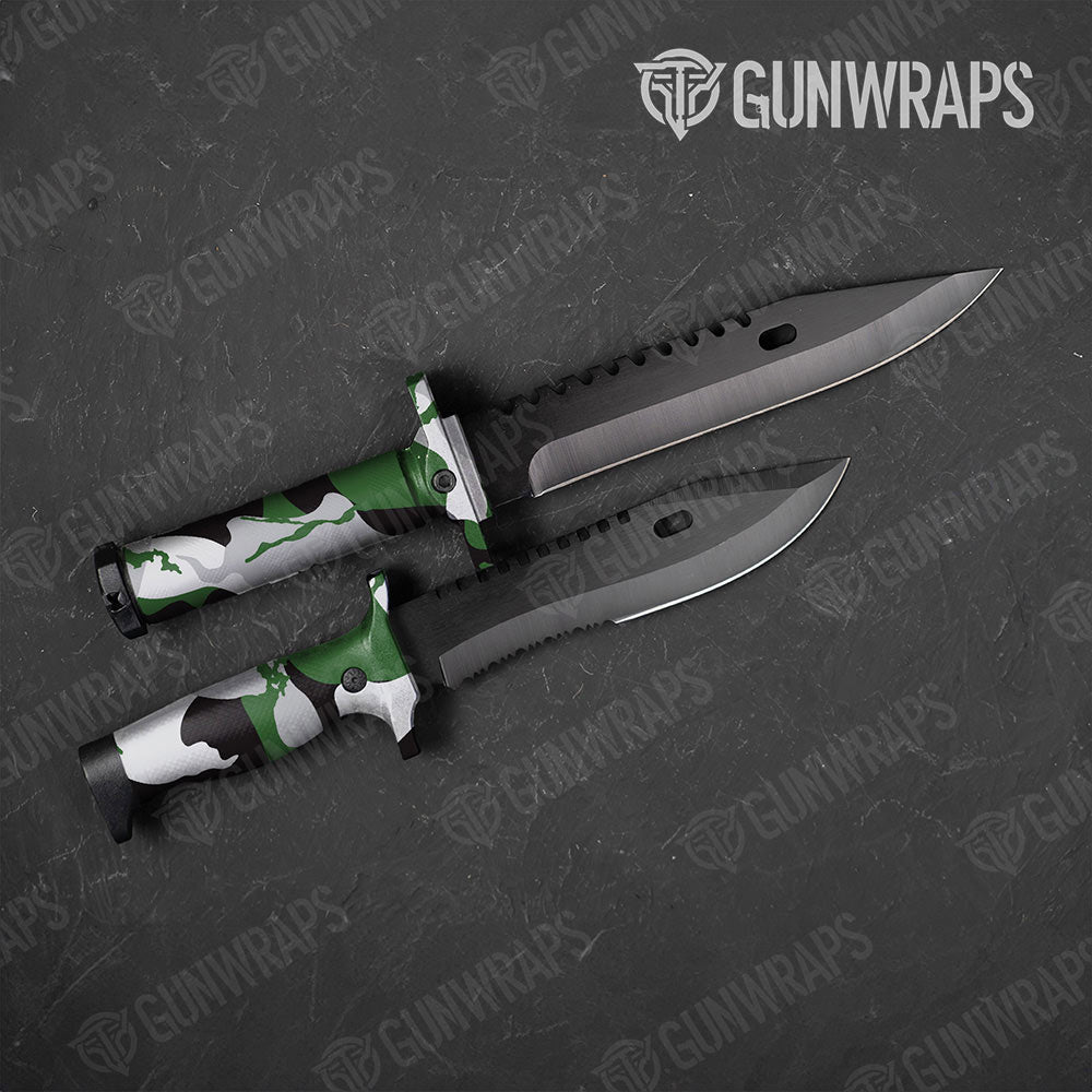 Ragged Green Tiger Gun Skin Vinyl Wrap