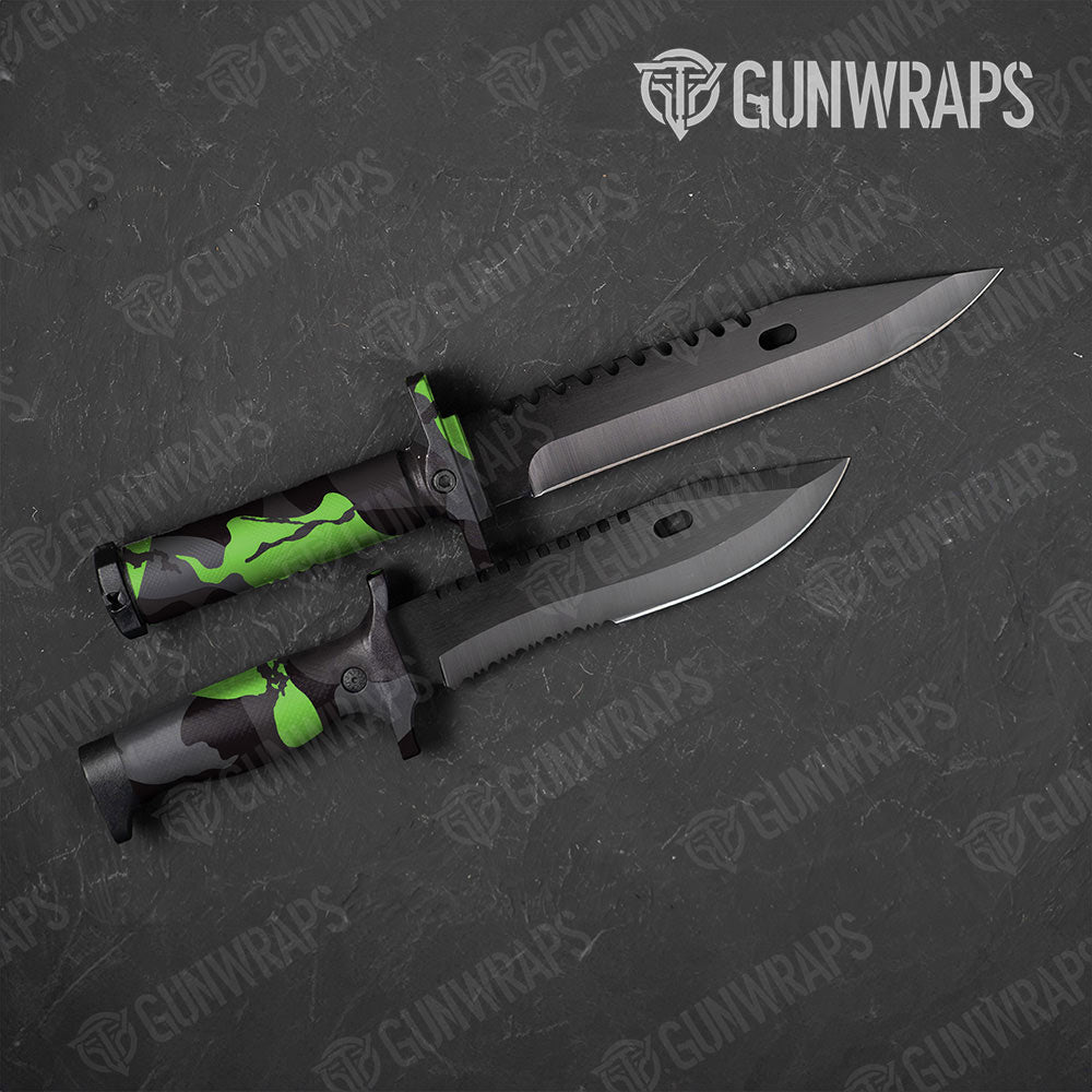 Ragged Metro Green Gun Skin Vinyl Wrap