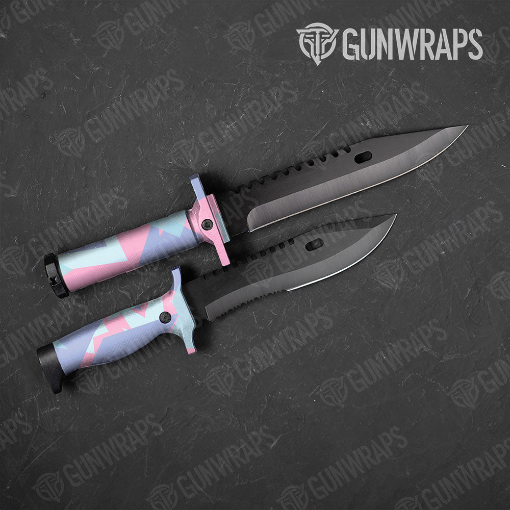Shattered Cotton Candy Gun Skin Vinyl Wrap