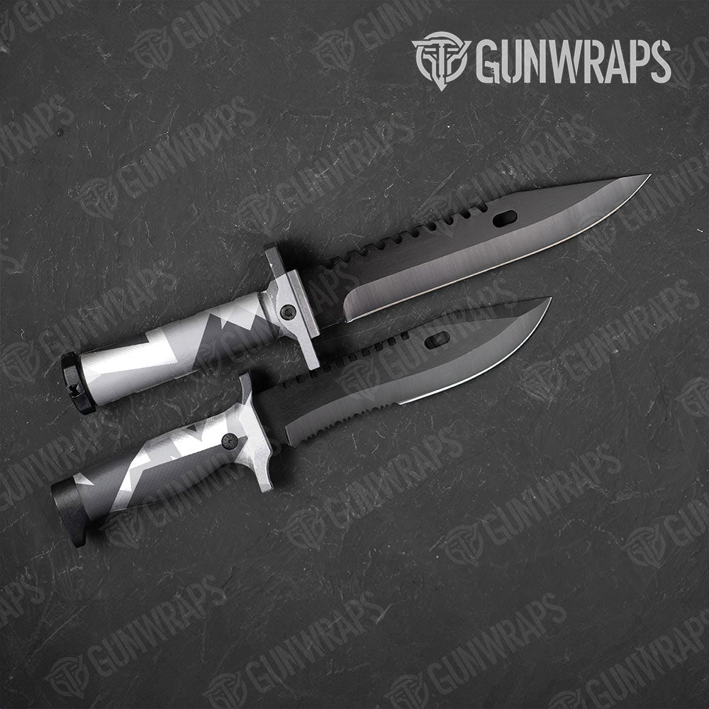 Shattered Snow Gun Skin Vinyl Wrap