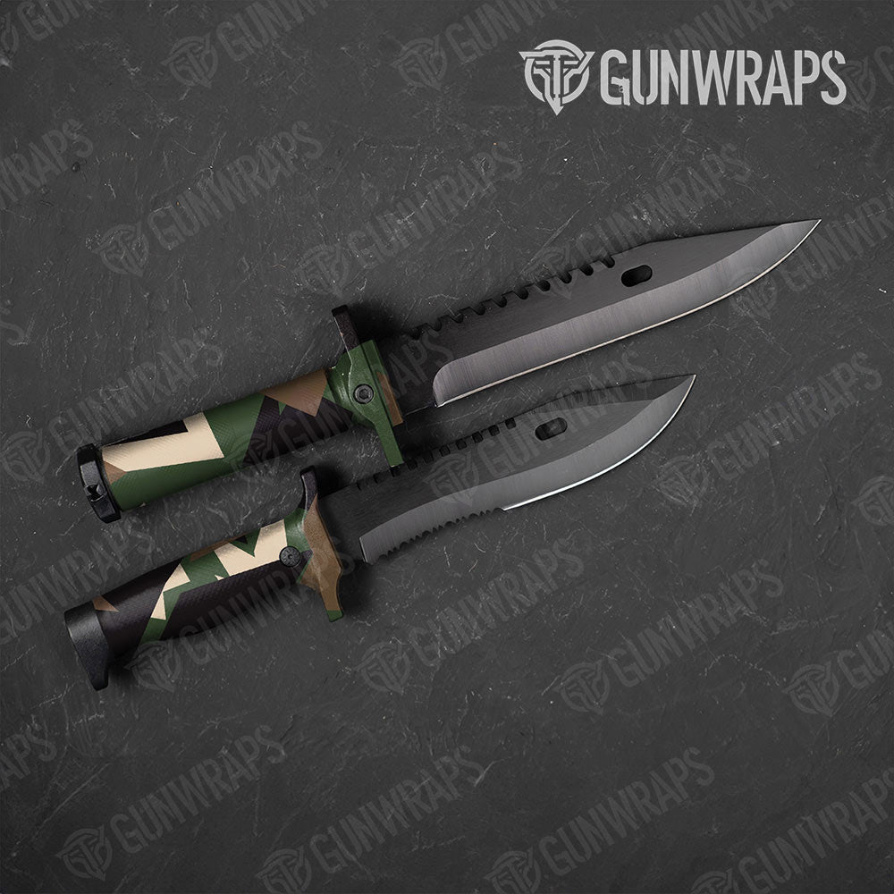 Shattered Woodland Gun Skin Vinyl Wrap