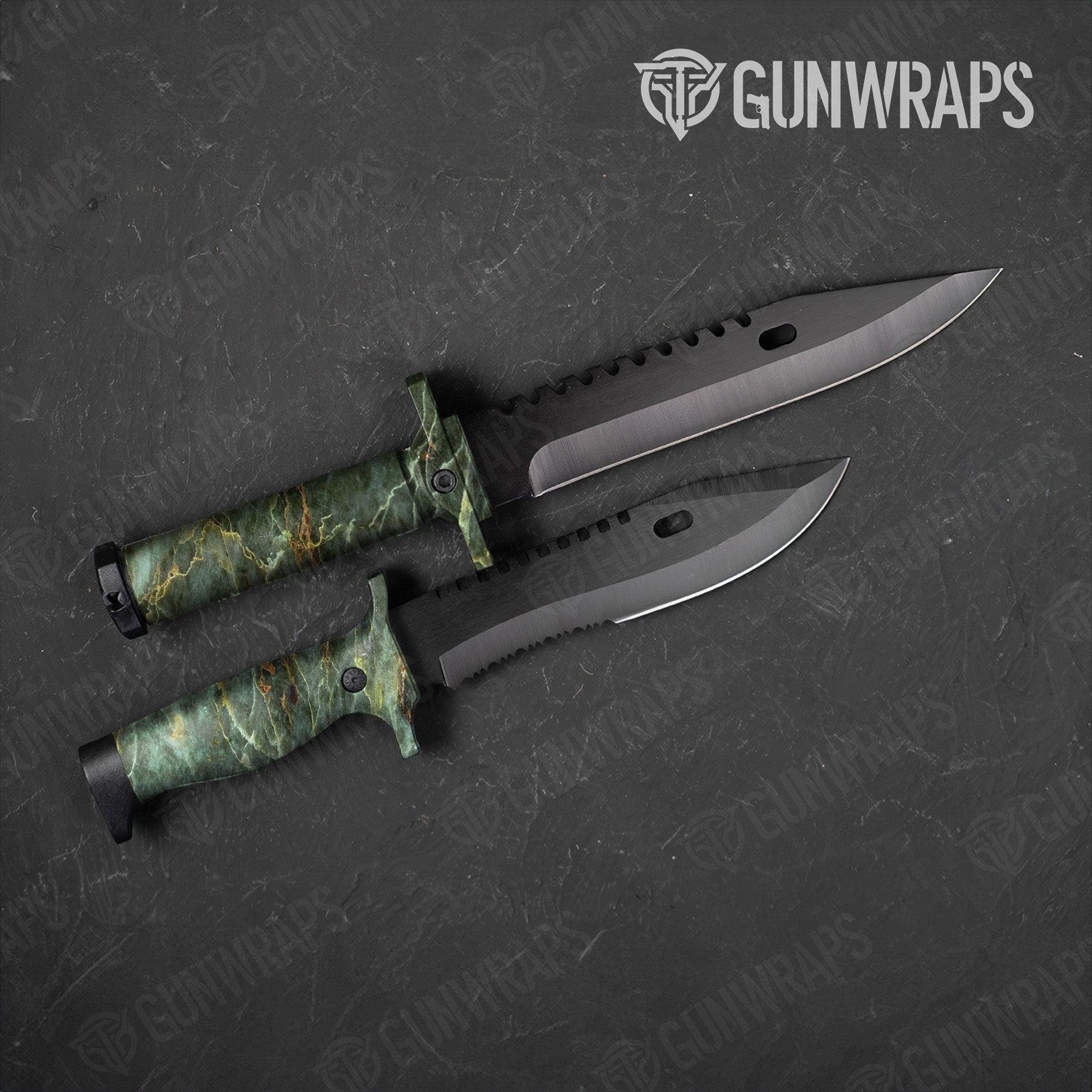 Stone Uba Tuba Green Marble Gun Skin Vinyl Wrap