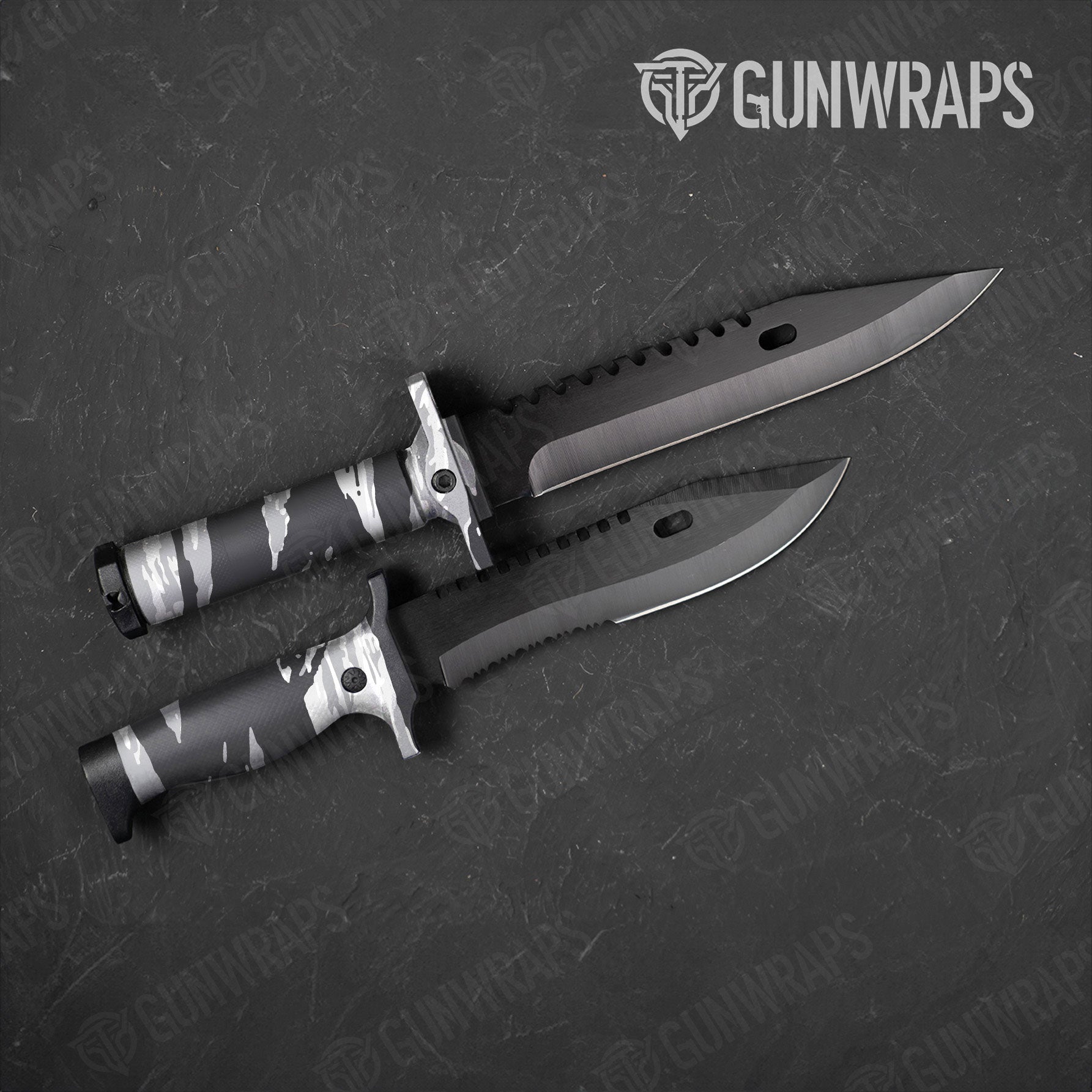 Vietnam Tiger Stripe Snow Gun Skin Vinyl Wrap