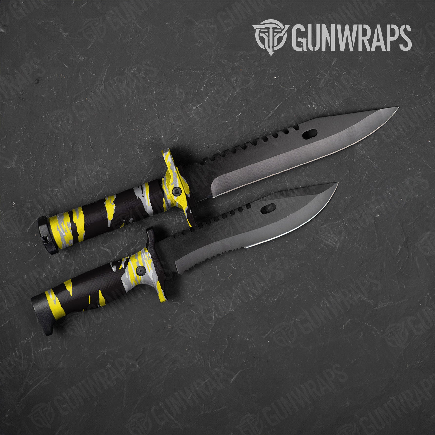 Vietnam Tiger Stripe Yellow Tiger Gun Skin Vinyl Wrap