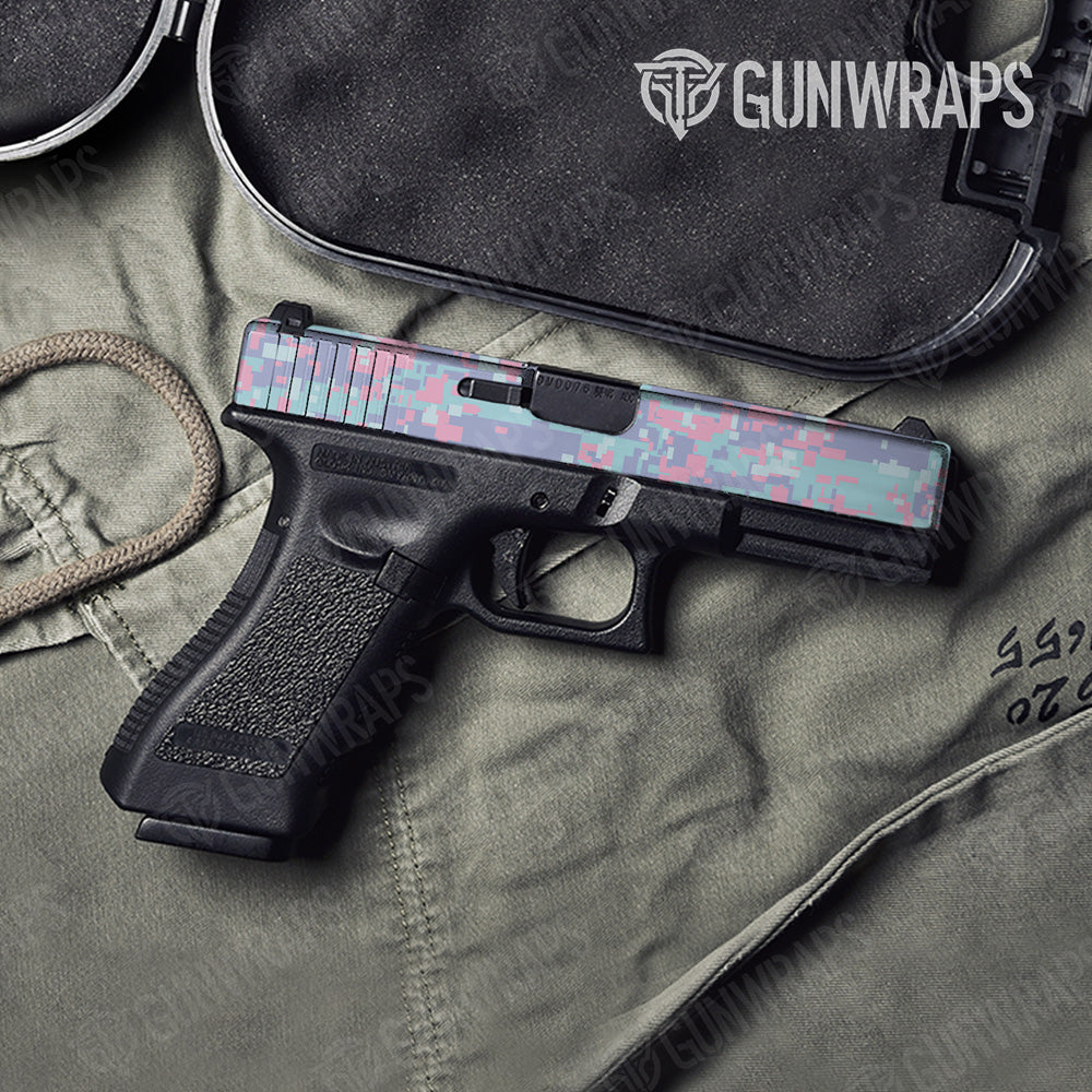 Digital Cotton Candy Gun Skin Vinyl Wrap