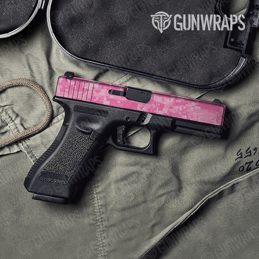 Digital Elite Pink Gun Skin Vinyl Wrap