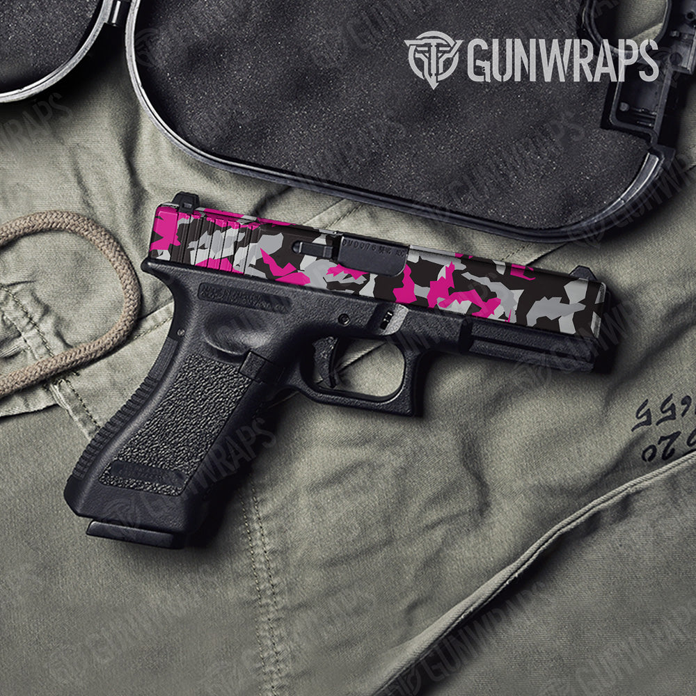 Erratic Magenta Tiger Gun Skin Vinyl Wrap