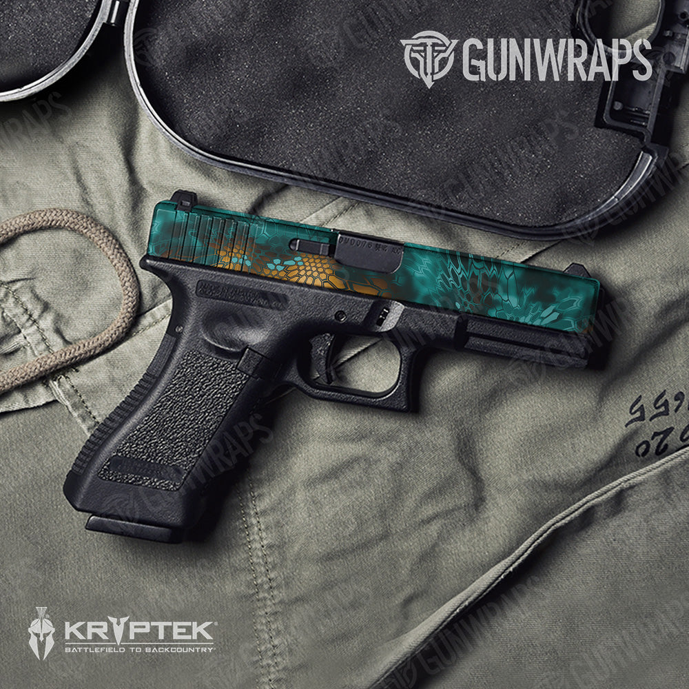 Kryptek Turquoise Gun Skin Vinyl Wrap
