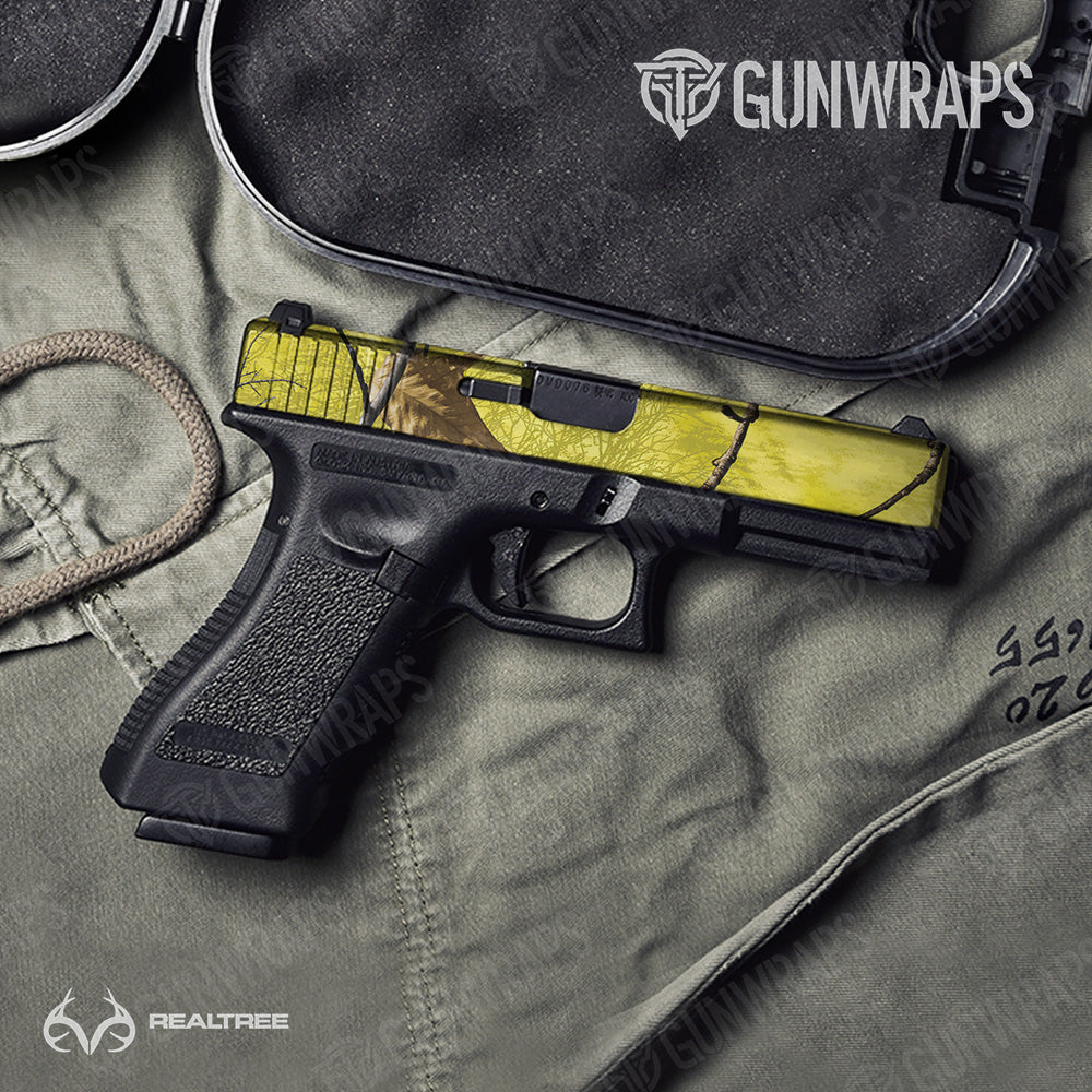 Realtree XTRA Colors Yellow Gun Skin Vinyl Wrap