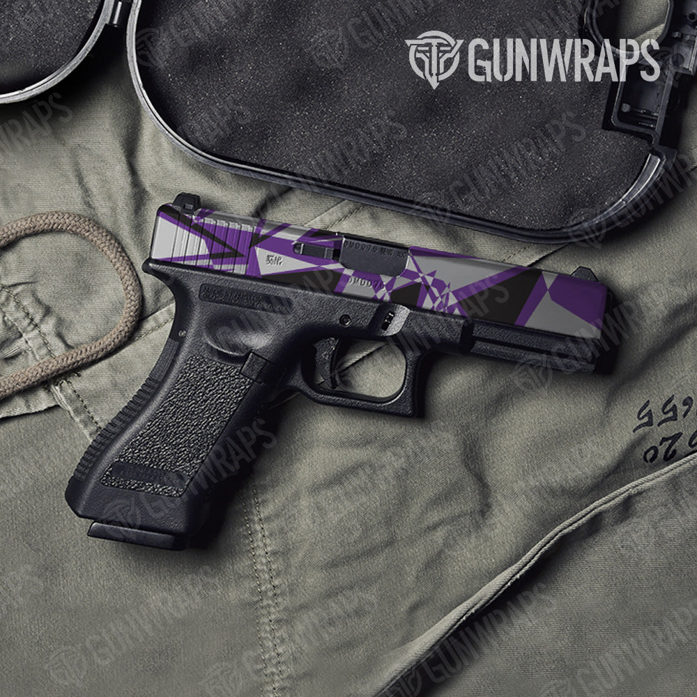 Sharp Purple Tiger Gun Skin Vinyl Wrap