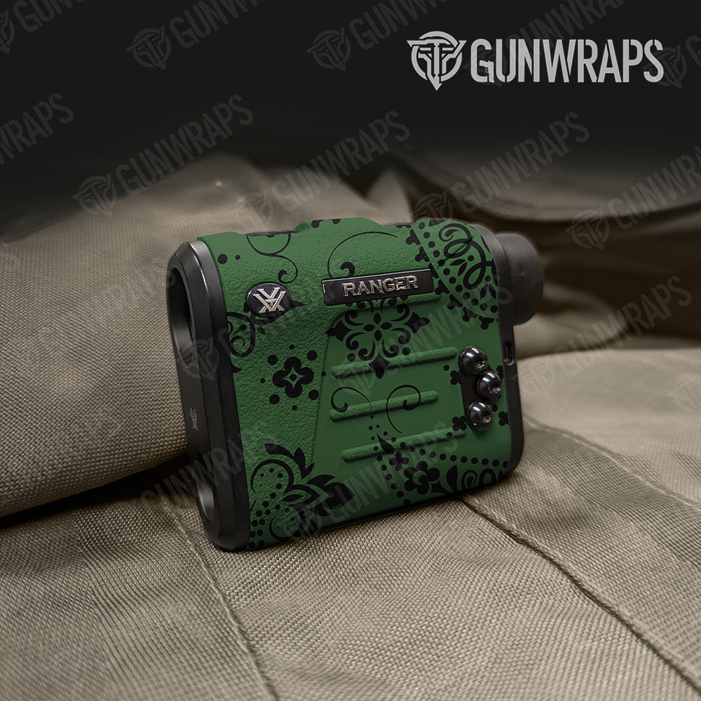 Bandana Green And Black Gun Skin Vinyl Wrap