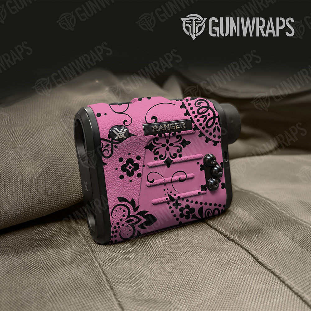 Bandana Pink And Black Gun Skin Vinyl Wrap