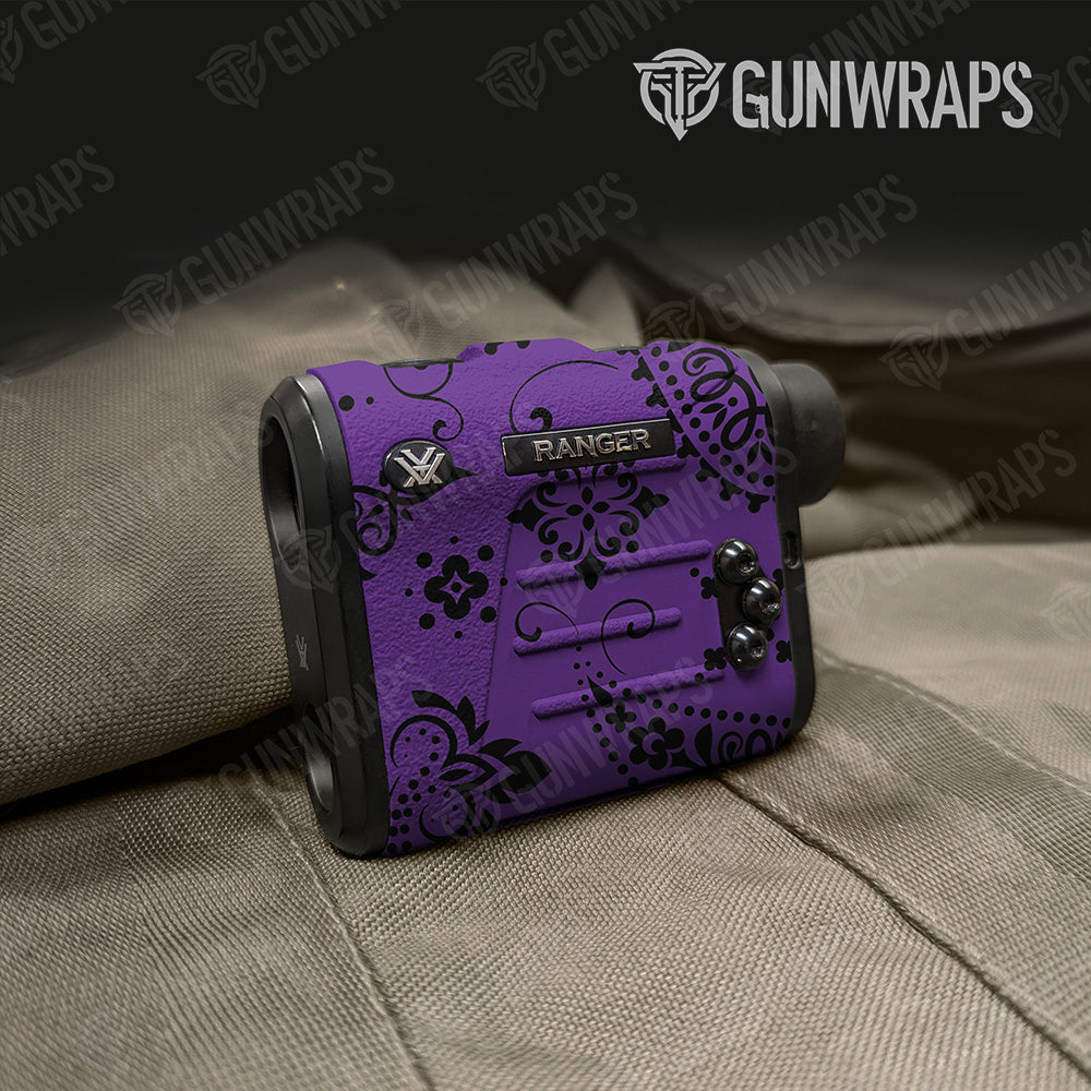 Bandana Purple And Black Gun Skin Vinyl Wrap