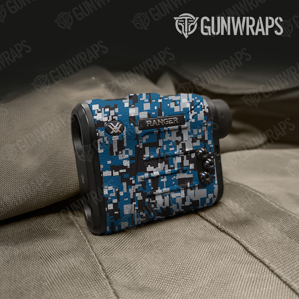 Digital Blue Tiger Gun Skin Vinyl Wrap