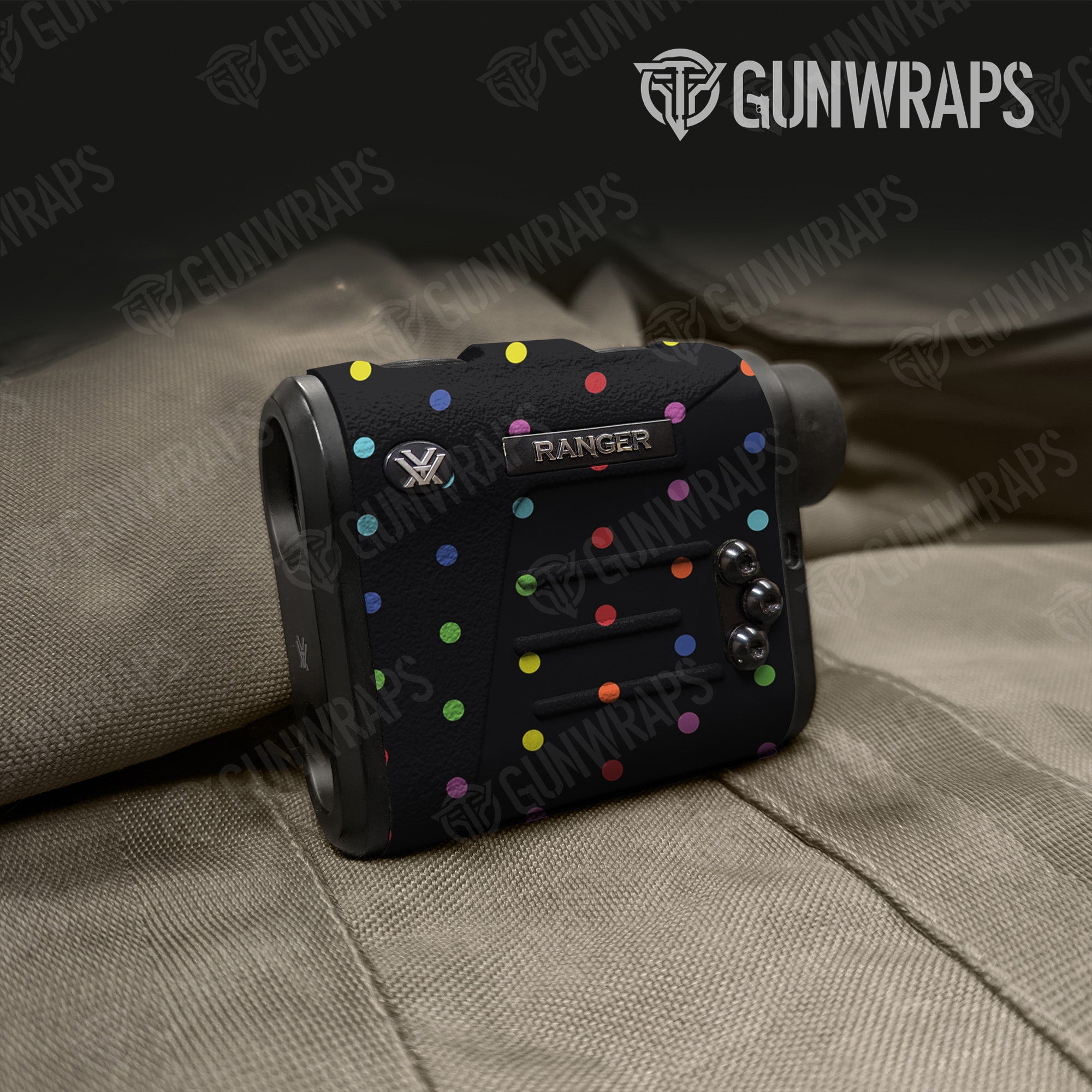Dotted Multicolor Gun Skin Vinyl Wrap