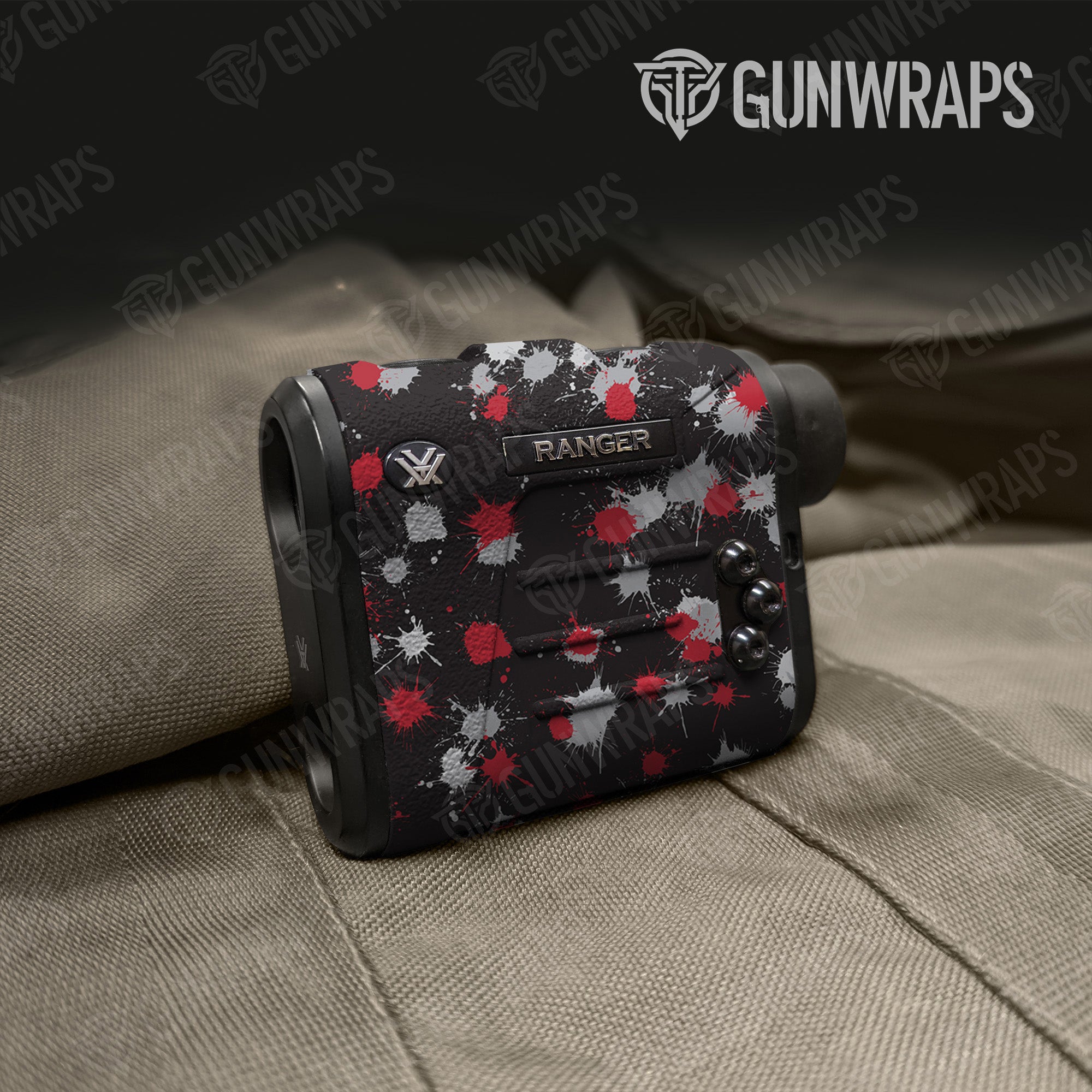 Paintball Red Tiger Gun Skin Vinyl Wrap