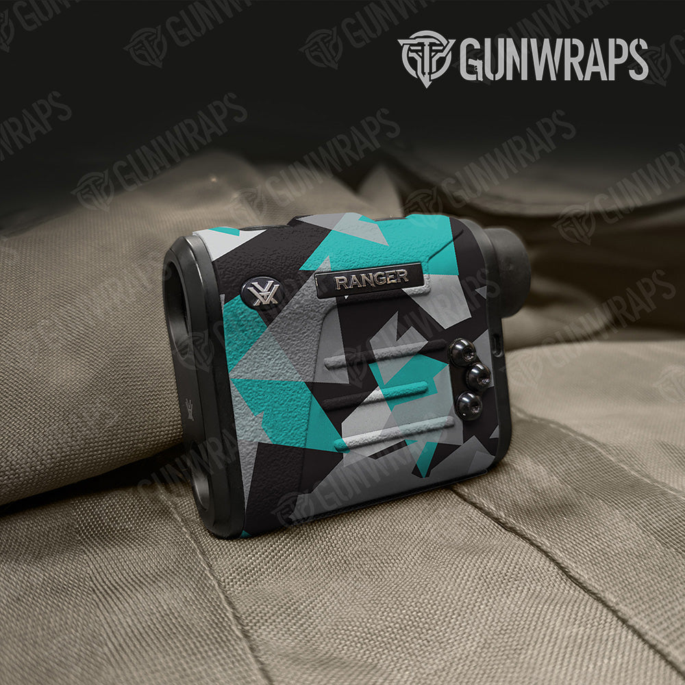 Shattered Tiffany Blue Tiger Gun Skin Vinyl Wrap