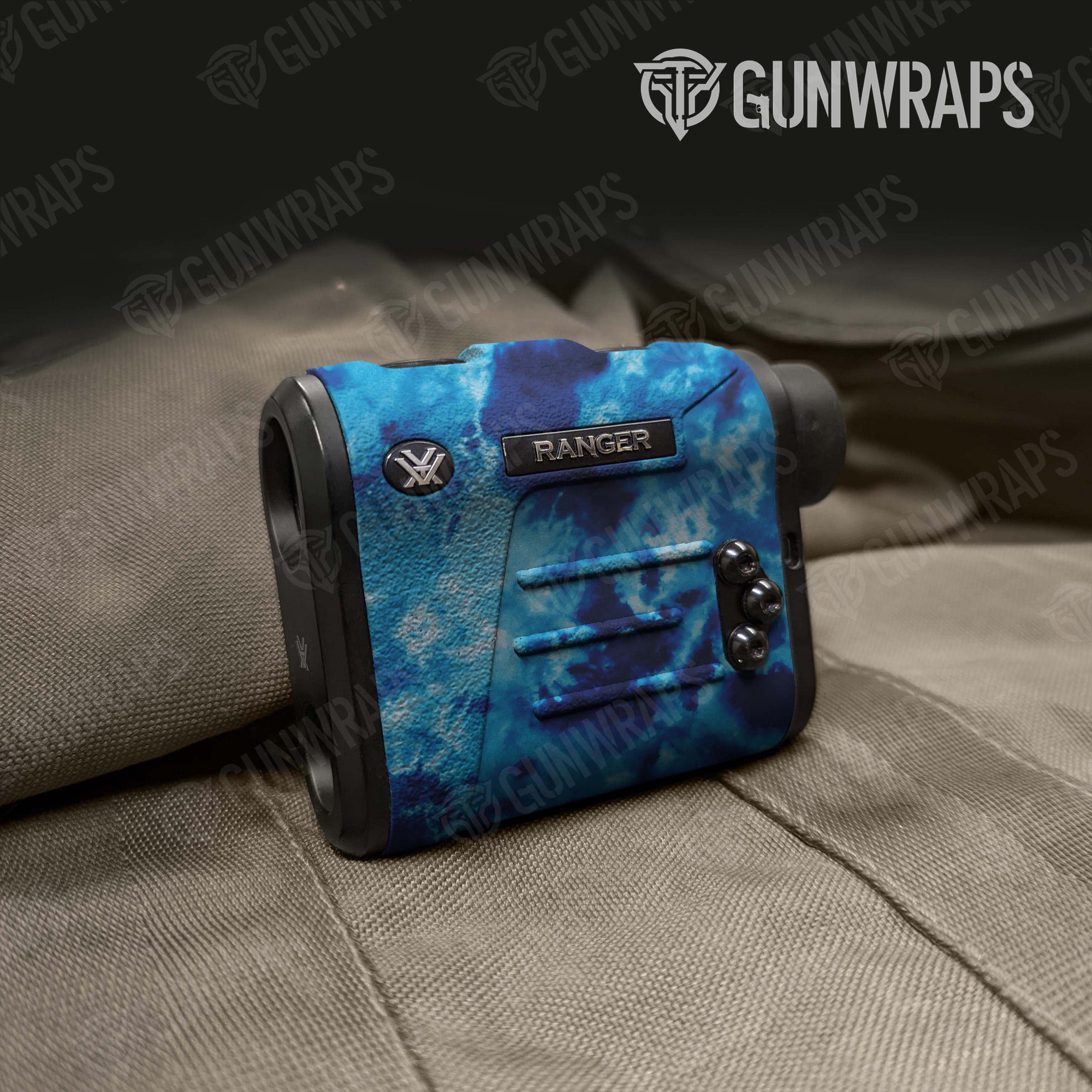 Tie Dye Ocean Breeze Gun Skin Vinyl Wrap