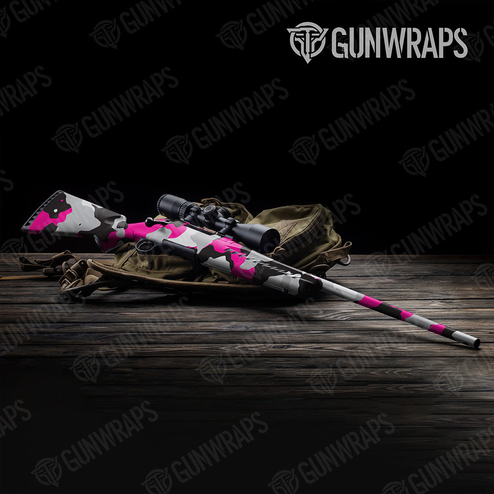 Cumulus Magenta Tiger Gun Skin Vinyl Wrap